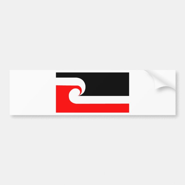 Maori Flag Bumper Sticker (Front)