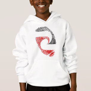 Maori flag fingerprints hoodie