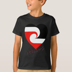 Maori Flag Heart T-Shirt
