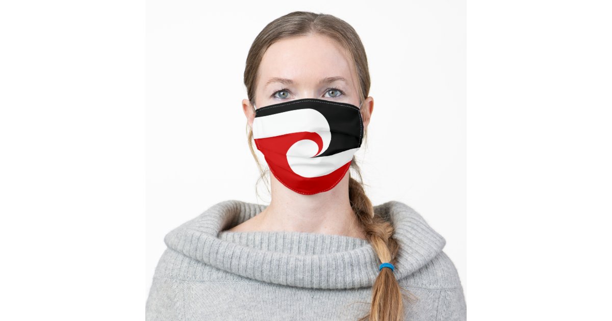 Maori Flag Maori Fashion Rugby Sports Nz Adult Cloth Face Mask Zazzle Com