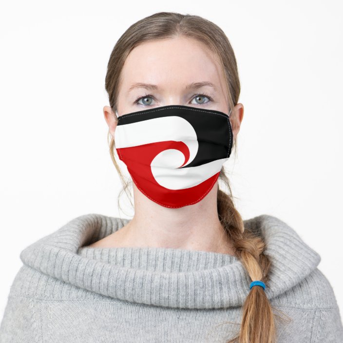 Maori Flag Maori Fashion Rugby Sports Nz Adult Cloth Face Mask Zazzle Com