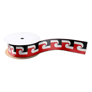 Maori Flag & Maori Fashion, Rugby /sports NZ fans Satin Ribbon