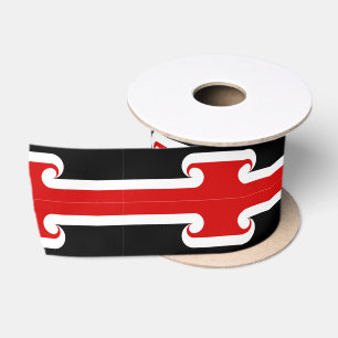 Maori Flag & Maori Fashion, Rugby /sports NZ fans  Satin Ribbon