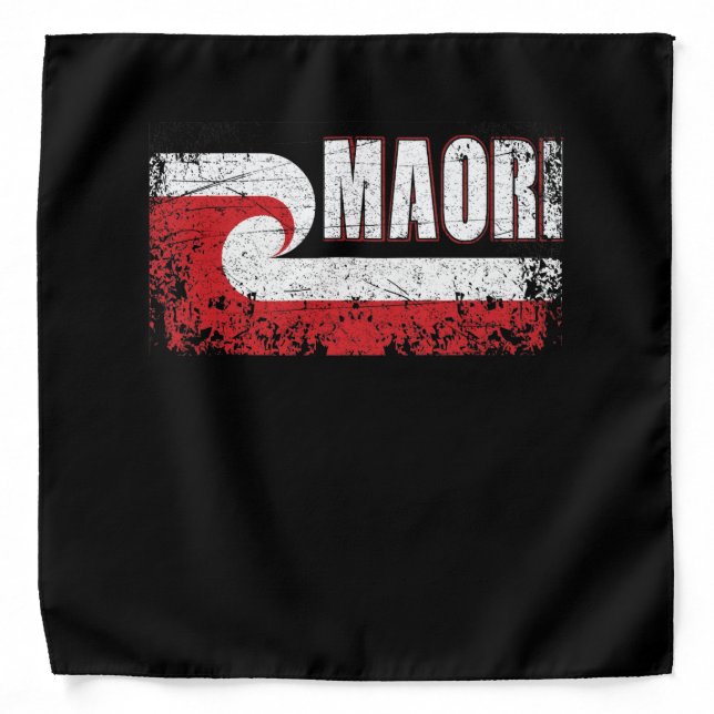 Maori Flag New Zealand Flag Bandana (Front)
