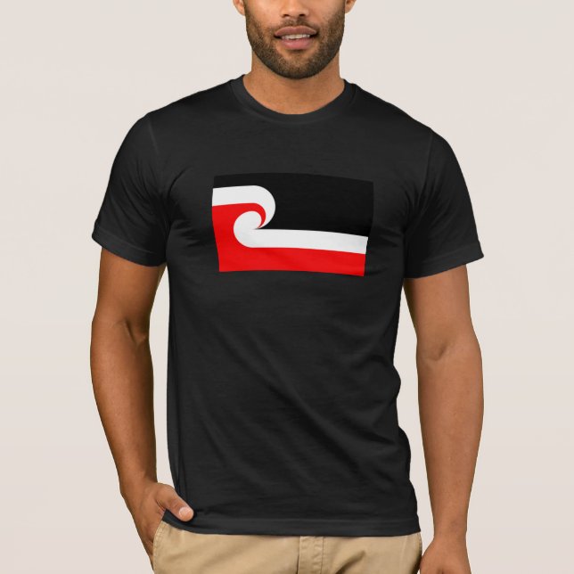 Maori Flag New Zealand Flag T-Shirt (Front)