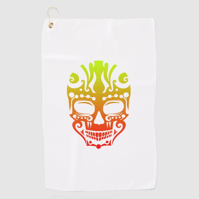 Maori French Bulldog Tribal Tattoo Gift Idea Golf Towel (Front)
