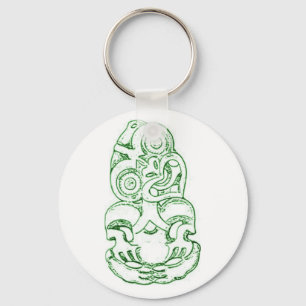 Maori Hei-Tiki Sketch Keychain