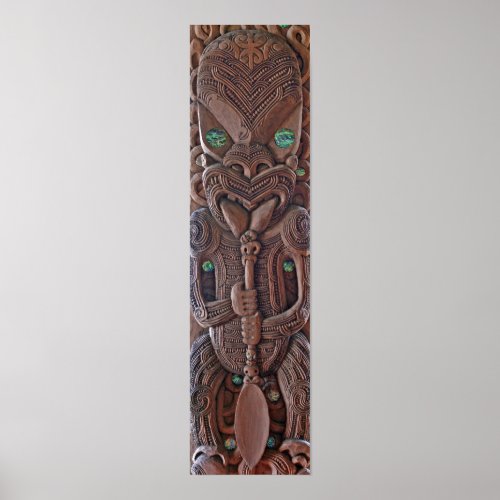 Maori Kahungunu Carving Print