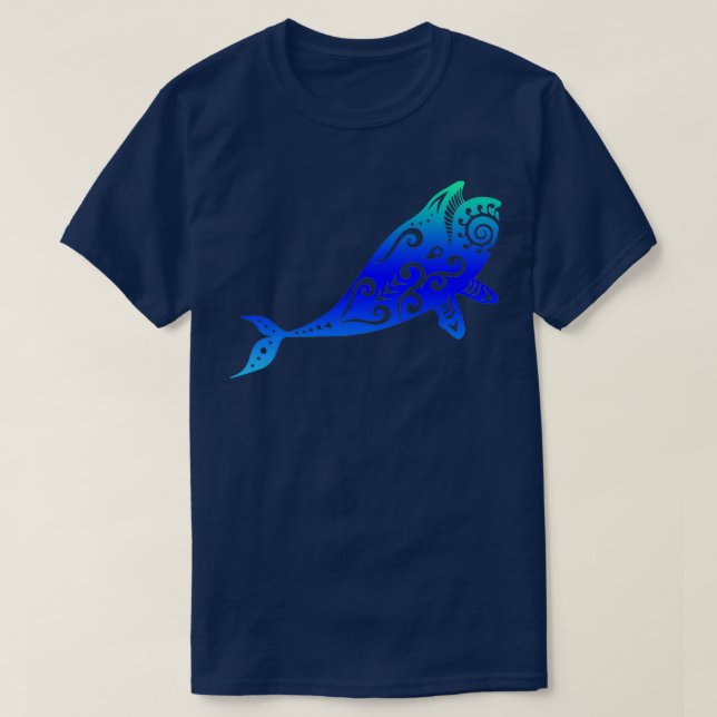 Maori Killer Whale Tribal Tattoo Gift Idea 1 T-Shirt (Design Front)