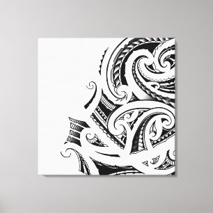 Maori Kirituhi tattoo art Canvas Print