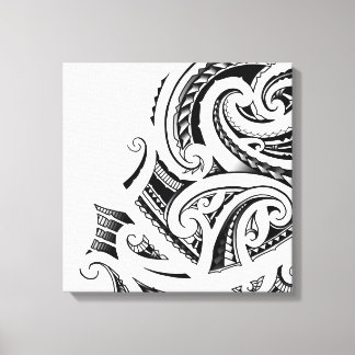 Maori Kirituhi tattoo art Canvas Print