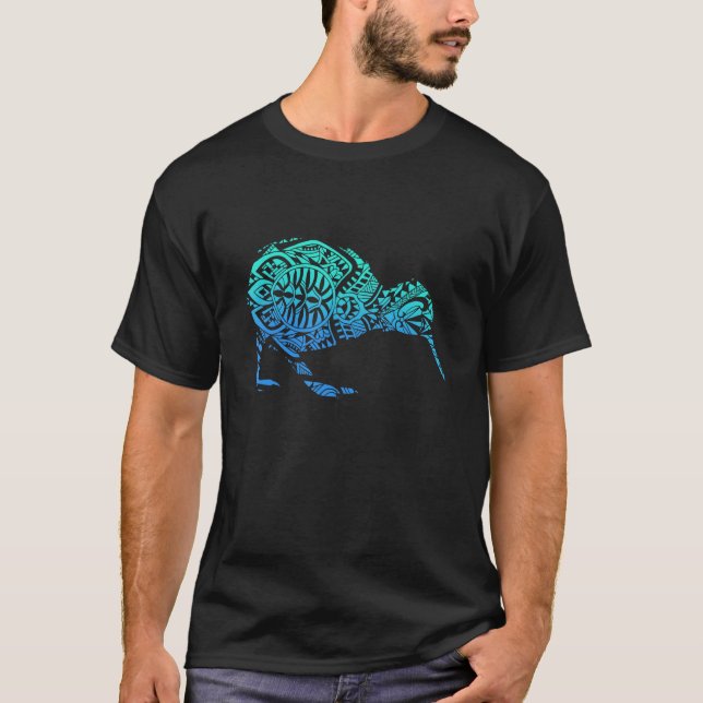 Maori Kiwi Bird   New Zealand T-Shirt (Front)