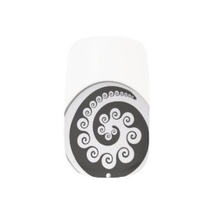 MAORI KORU design nail art of New Zealand