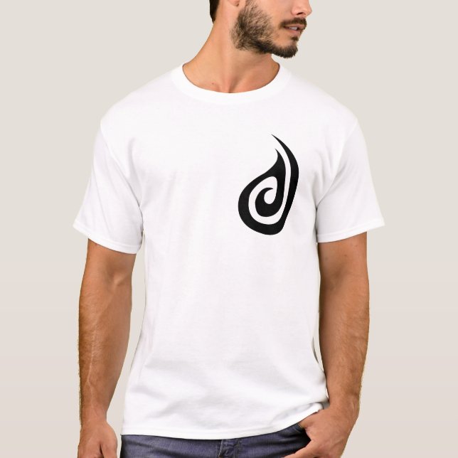 Maori Koru+Fish Hook T-Shirt (Front)
