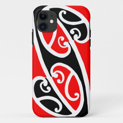 Maori Kowhaiwhai Pattern 2 iPhone 11 Case