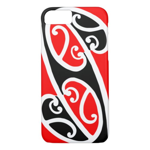 Maori Kowhaiwhai Pattern 2 iPhone 87 Case