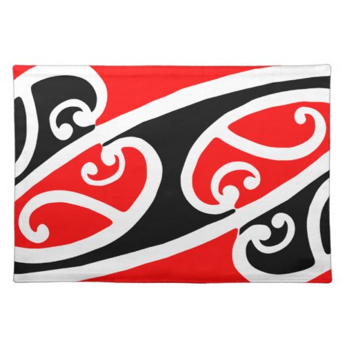 Maori Kowhaiwhai Pattern 2 Cloth Placemat