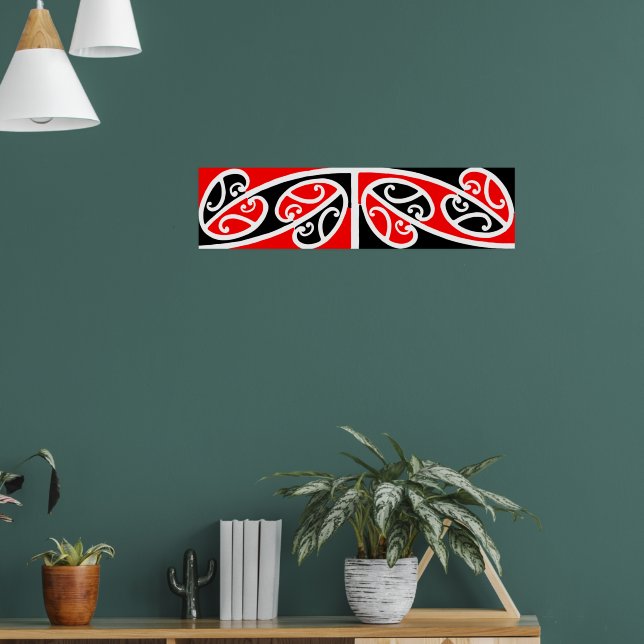 Maori Kowhaiwhai Pattern 2 - Poster | Zazzle