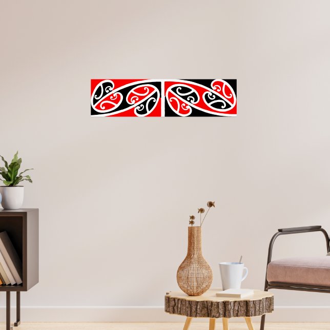 Maori Kowhaiwhai Pattern 2 - Poster | Zazzle