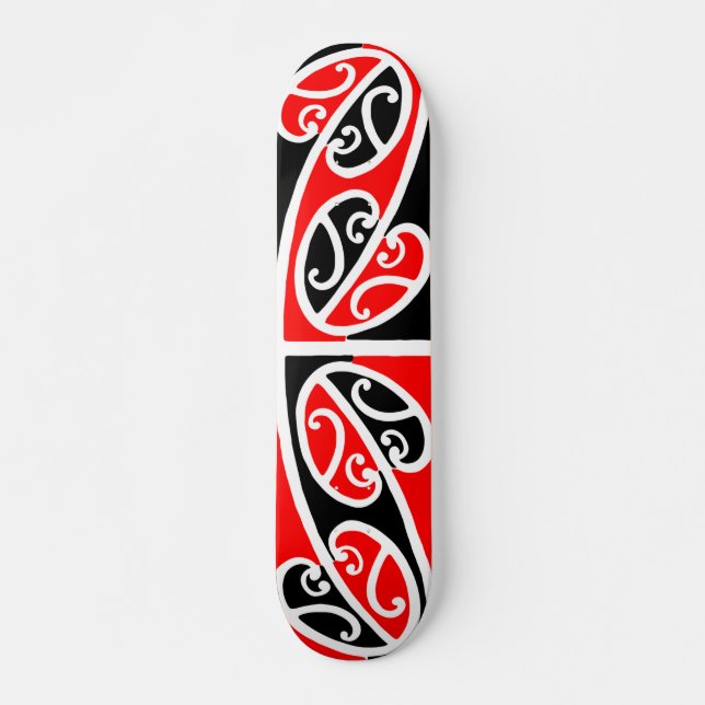 Maori Kowhaiwhai Pattern 2 - Skateboard Deck (Front)