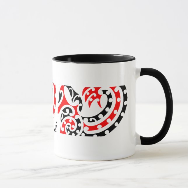Maori Kowhaiwhai Pattern 4 - Mug (Right)