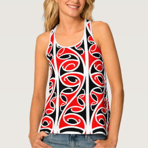 Maori Kowhaiwhai Pattern 6 Tank Top