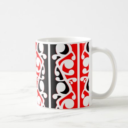 Maori Kowhaiwhai Traditional Pattern Coffee Mug
