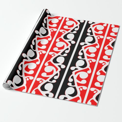 Maori Kowhaiwhai Traditional Pattern Wrapping Paper