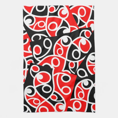 Maori Kowhaiwhai Tribal New Zealand Kitchen Towel