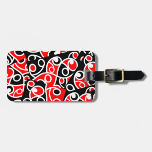 Maori Kowhaiwhai Tribal New Zealand Luggage Tag