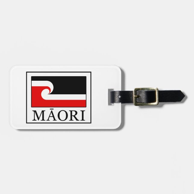 Maori Luggage Tag (Front Horizontal)