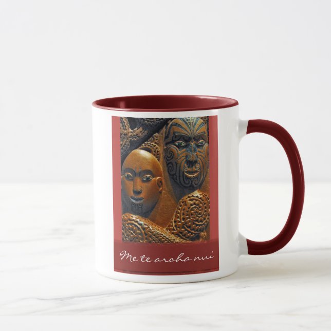 Maori 'Me Te Aroha Nui' Mug (Right)