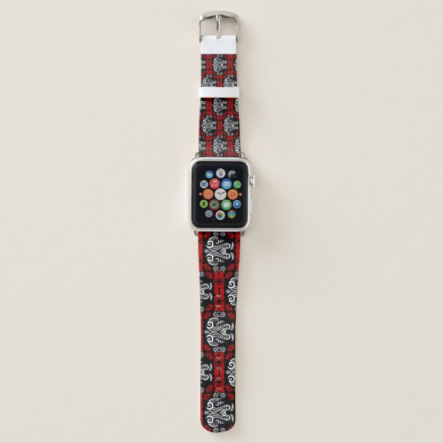 Māori New Zealand Art Apple Watch Band (Front)