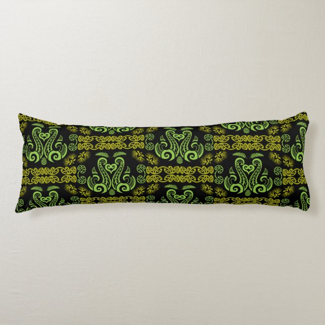 Māori New Zealand Art Body Pillow (Front)
