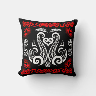 Māori New Zealand Art Throw Pillow