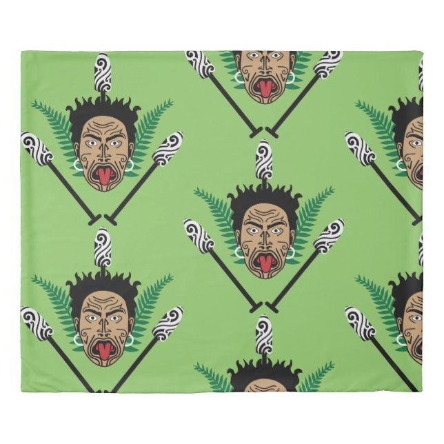 Maori New Zealand | Kiwi | NZ | Art | Culture Duvet Cover (Front)