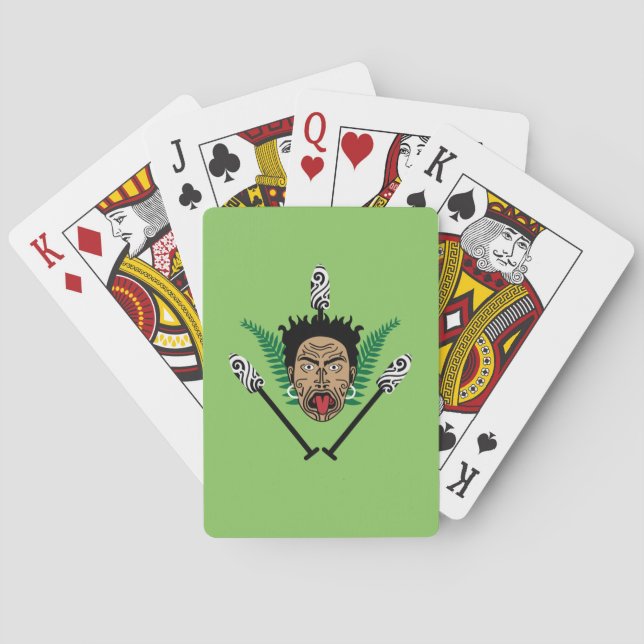 Maori New Zealand | Kiwi | NZ | Art | Culture Poker Cards (Back)