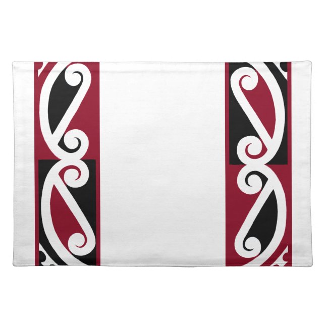 Maori pattern cloth placemat (Front)