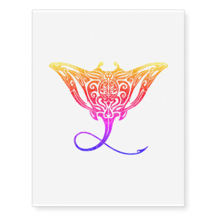 maori pattern stingray temporary tattoo