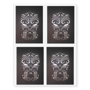 maori pattern temporary tattoo x4