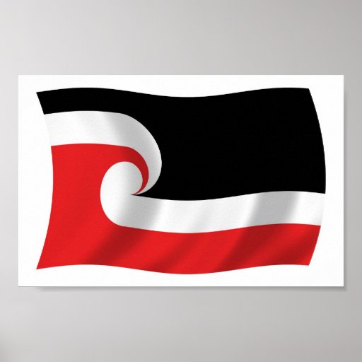 Maori People Flag Poster Print | Zazzle