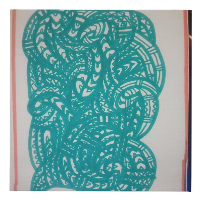 Maori/Polymnesian design Faux Canvas Print (Front)