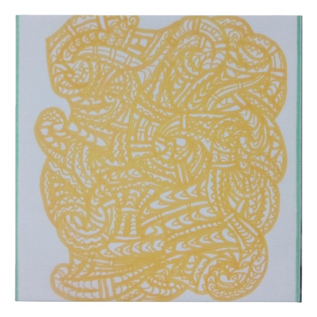 Maori/Polynesian art Faux Canvas Print (Front)