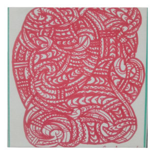 Maori/polynesian art faux canvas print