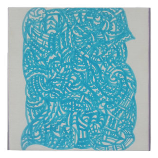 Maori/polynesian art faux canvas print