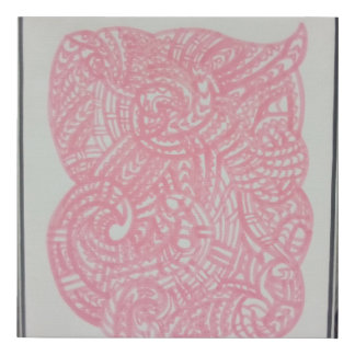 Maori/polynesian art faux canvas print