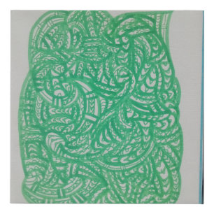 Maori/polynesian design faux canvas print
