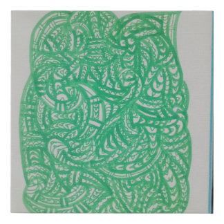 Maori/polynesian design faux canvas print