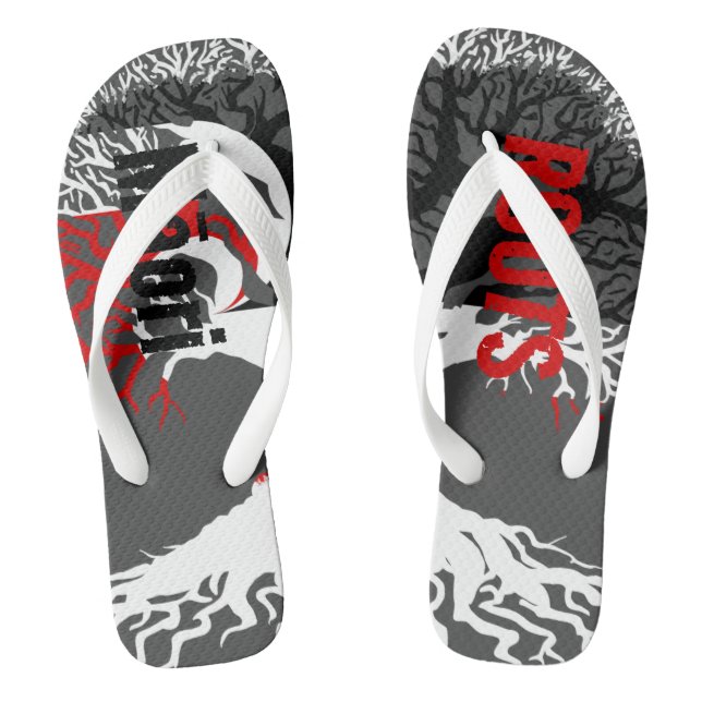 Māori ROOTS Flip Flops (Footbed)