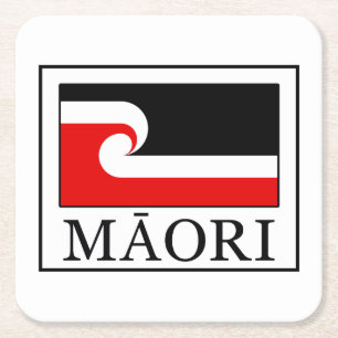 Maori Square Paper Coaster